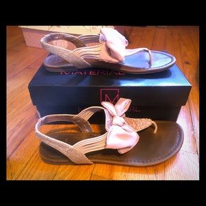 Material Girl Bow Sandals